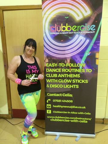 Celia Flanagan Clubbercise Instructor based in Scotland
